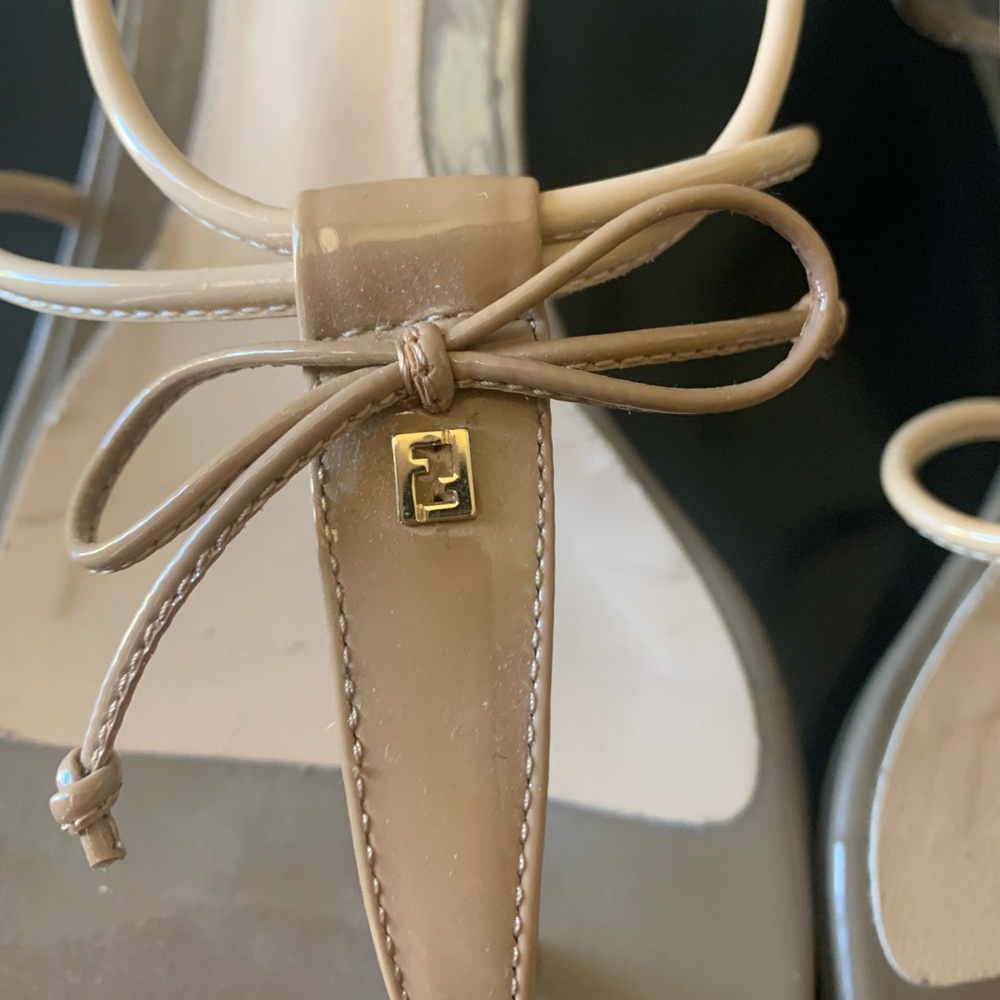 Authentic Fendi Wedge Sandals View 4